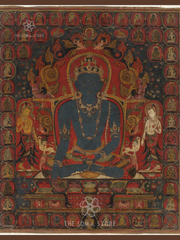 The Transcendent Buddha Akshobhya - Tibetan Thangka Poster