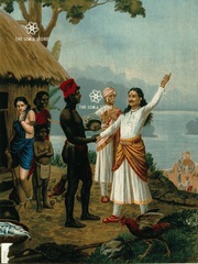 The Marriage of Matsyagandhā - King Śantanu Seeks the Hand of Satyavatī (18 × 24 in Poster)