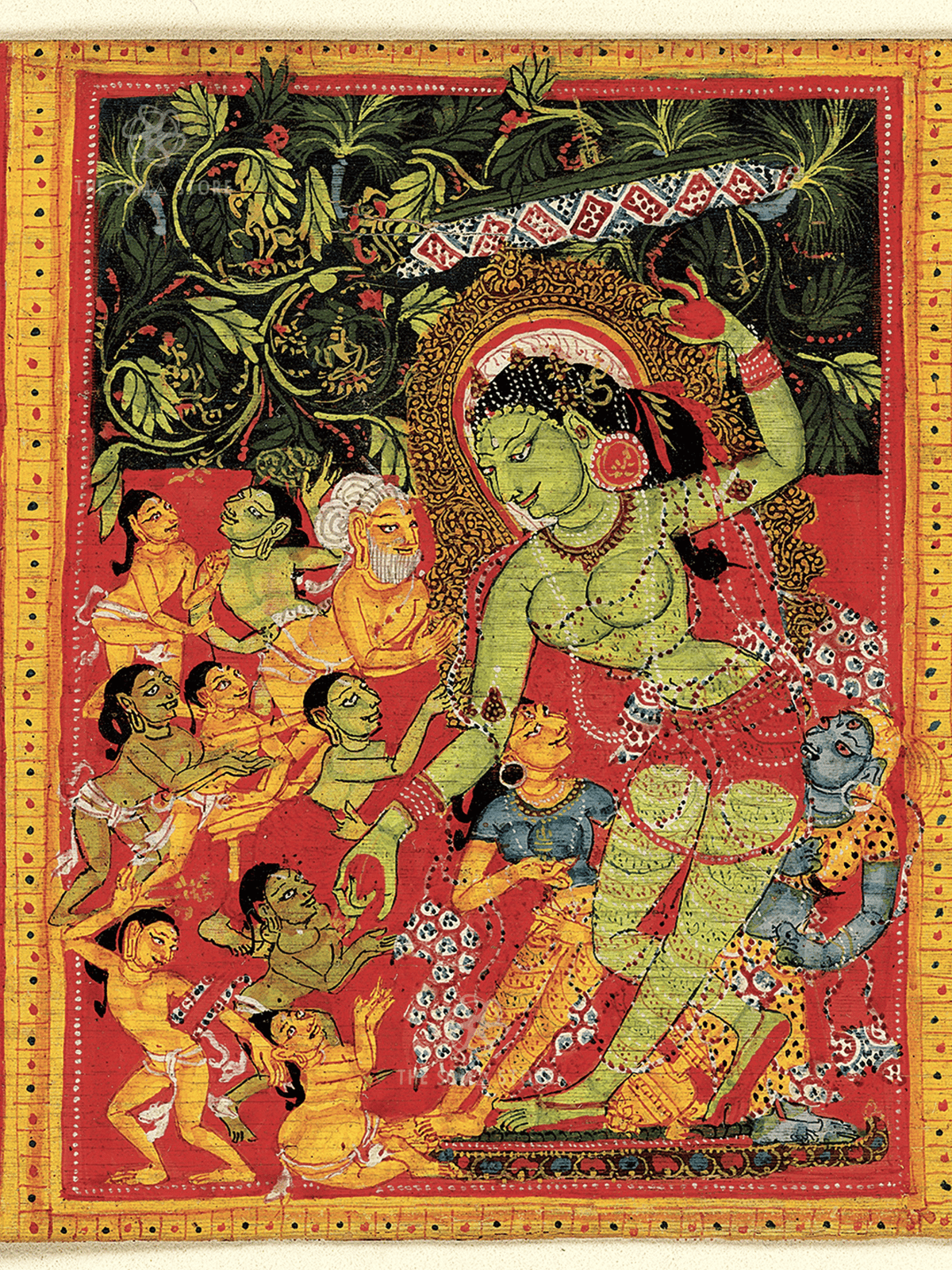 Green Tara Dispensing Boons to Ecstatic Devotees (18 × 24 in Poster)