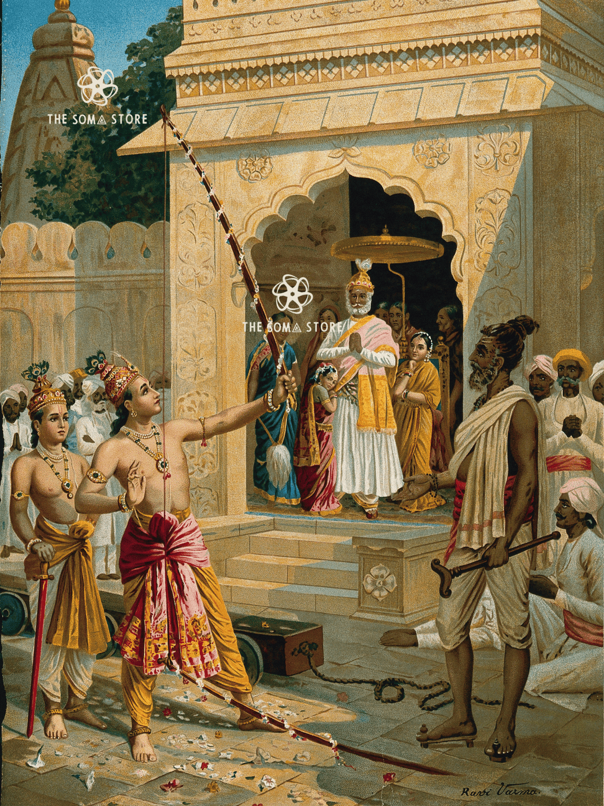 Rama Breaking Shiva’s Bow - The Sita Swayamvara (18 × 24 in Poster)