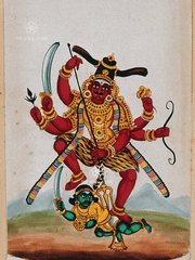 Vīrabhadra – Wrathful Manifestation of Śiva & Slayer of Adharma (18 × 24 in Poster)