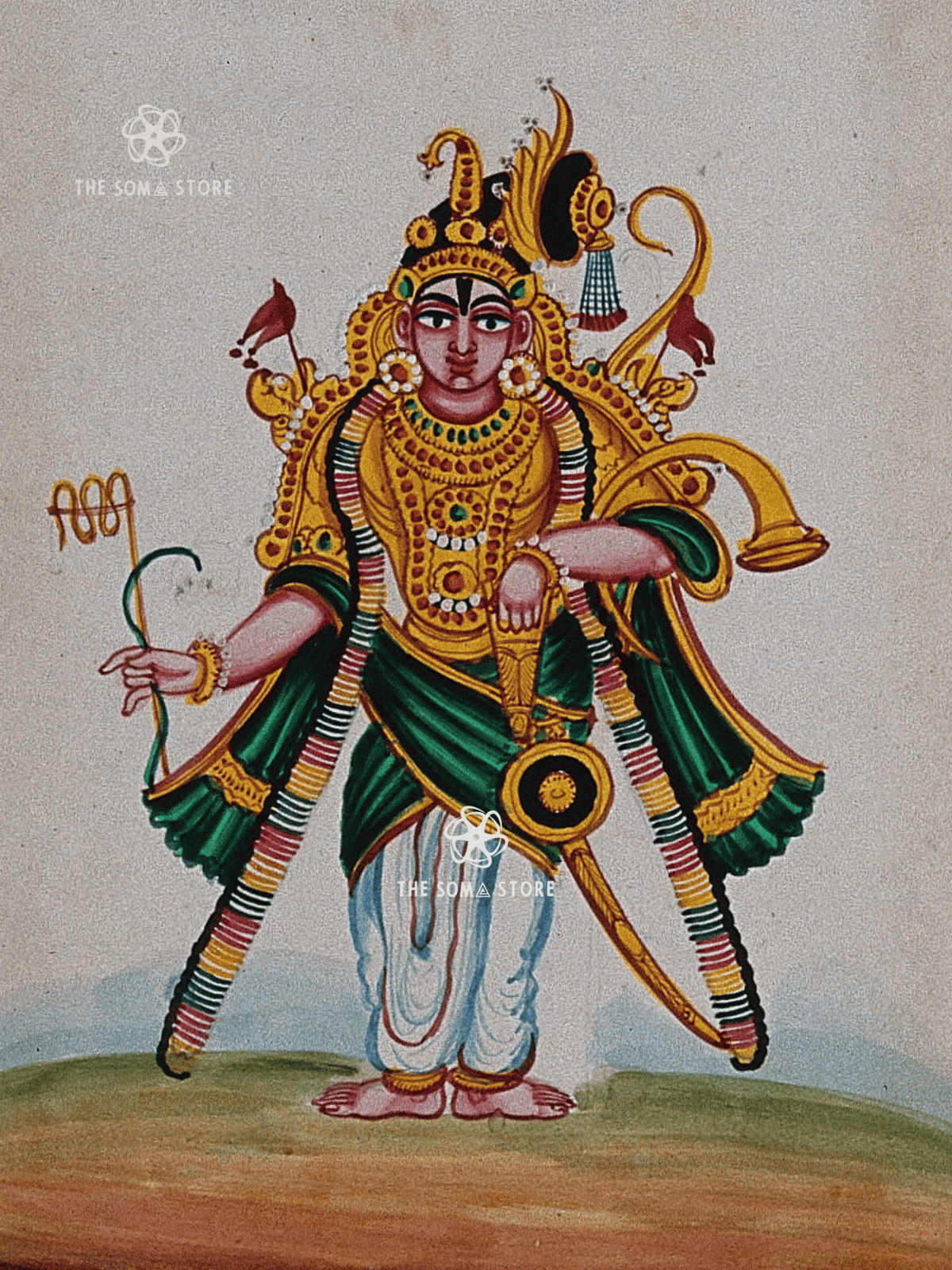 Rāja­mannar - The Royal Herdsman & Divine Protector of Community (18 × 24 in Poster)