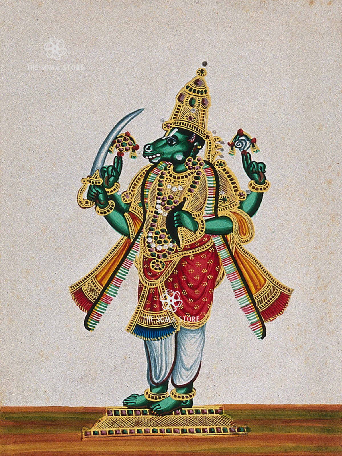Kalki - The Future Avatar of Vishnu (18 × 24 in Poster)