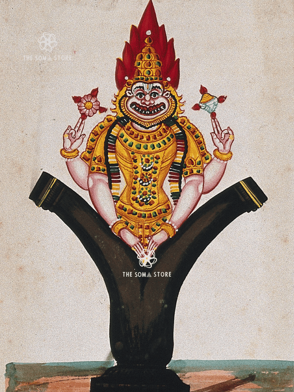 Narasimha - The Lion-Headed Protector (18 × 24 in Poster)
