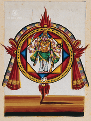 Vishnu Within the Sacred Chakra (18 × 24 in Poster)