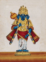 Vishnu in His Three-Headed Form (18 × 24 in Poster)