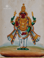 Chandra - The Moon God Holding the Antelope (18 × 24 in Poster)