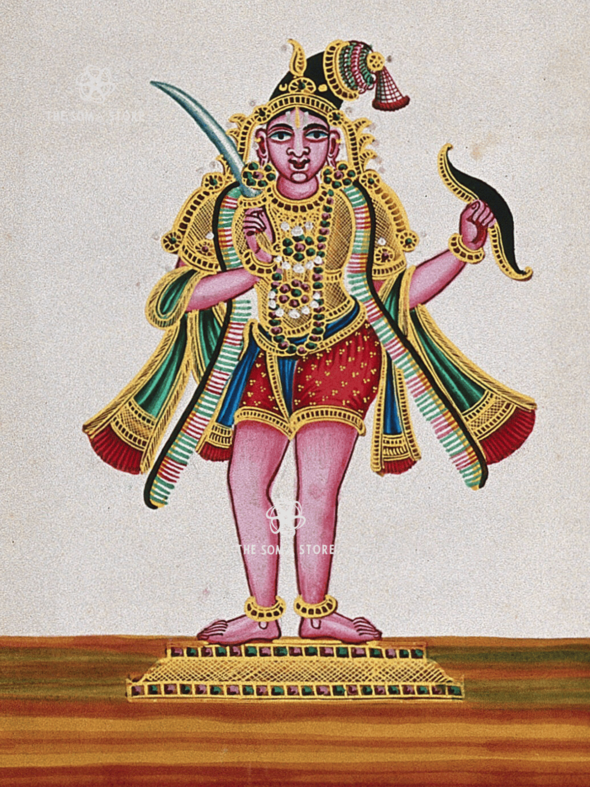 Rāja Mannar - The King as Warrior & Shepherd-Protector (18 × 24 in Poster)