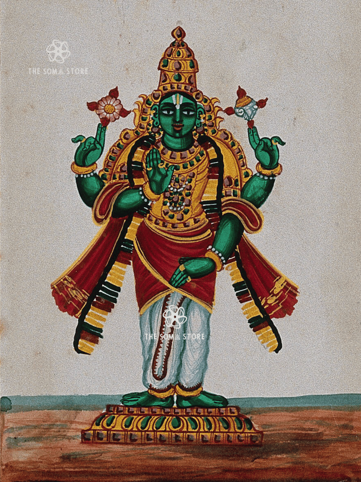 Mahavishnu - Preserver of the Cosmos & Eternal Balance (18 × 24 in Poster)