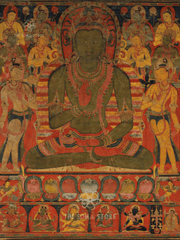 Buddha Amoghasiddhi with Eight Bodhisattvas