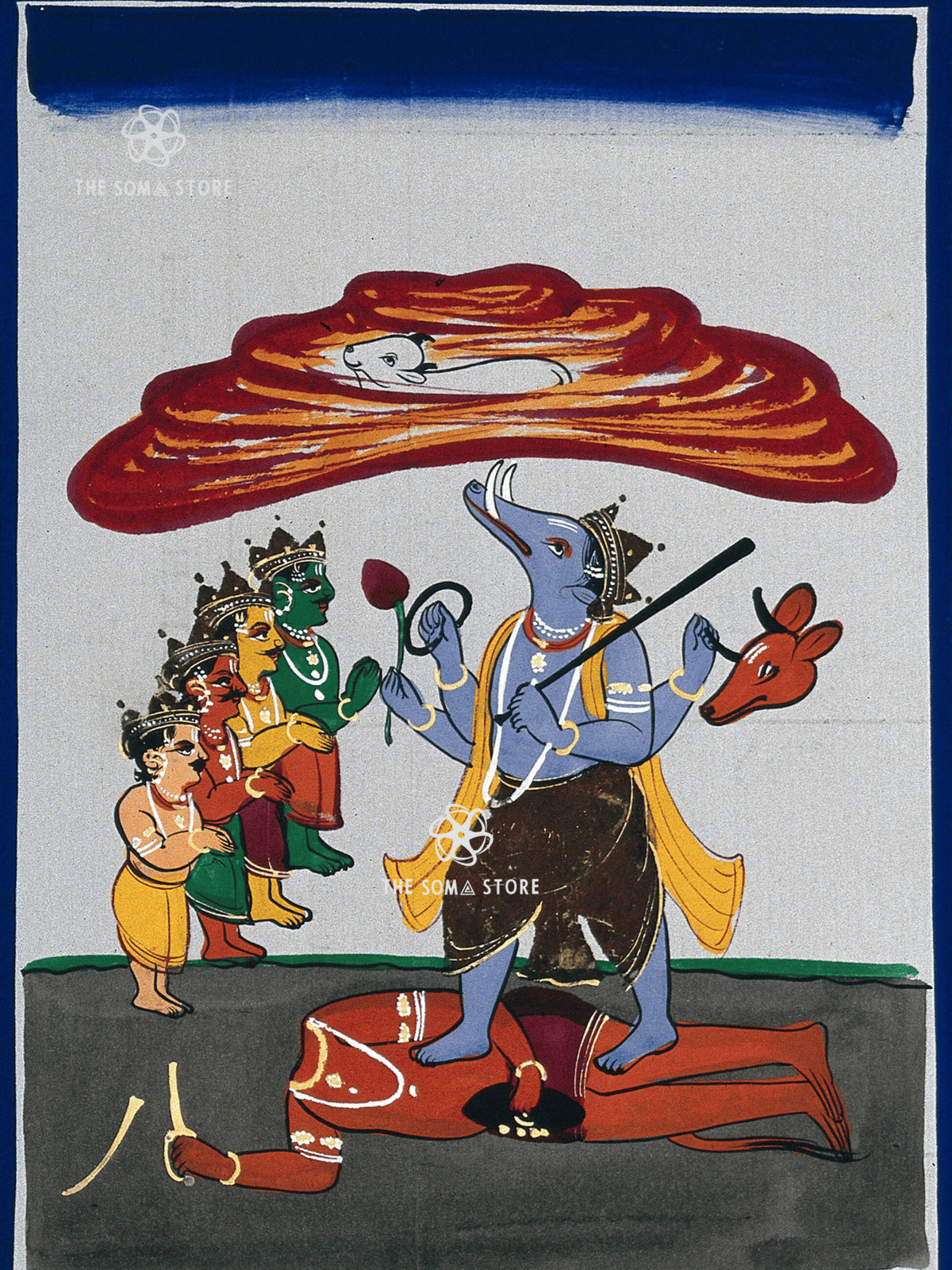 Varaha - The Boar-Form Savior of the Earth (18 × 24 in Poster)
