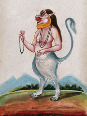 Narasimha - The Man-Lion Guardian of Dharma (18 × 24 in Poster)