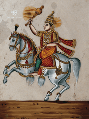 Kalki - The Future Avatar of Viṣṇu on the White Horse (18 × 24 in Poster)