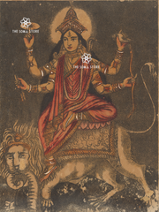 Goddess Jagadhatri - The Bearer of the World (18 × 24 in Poster)