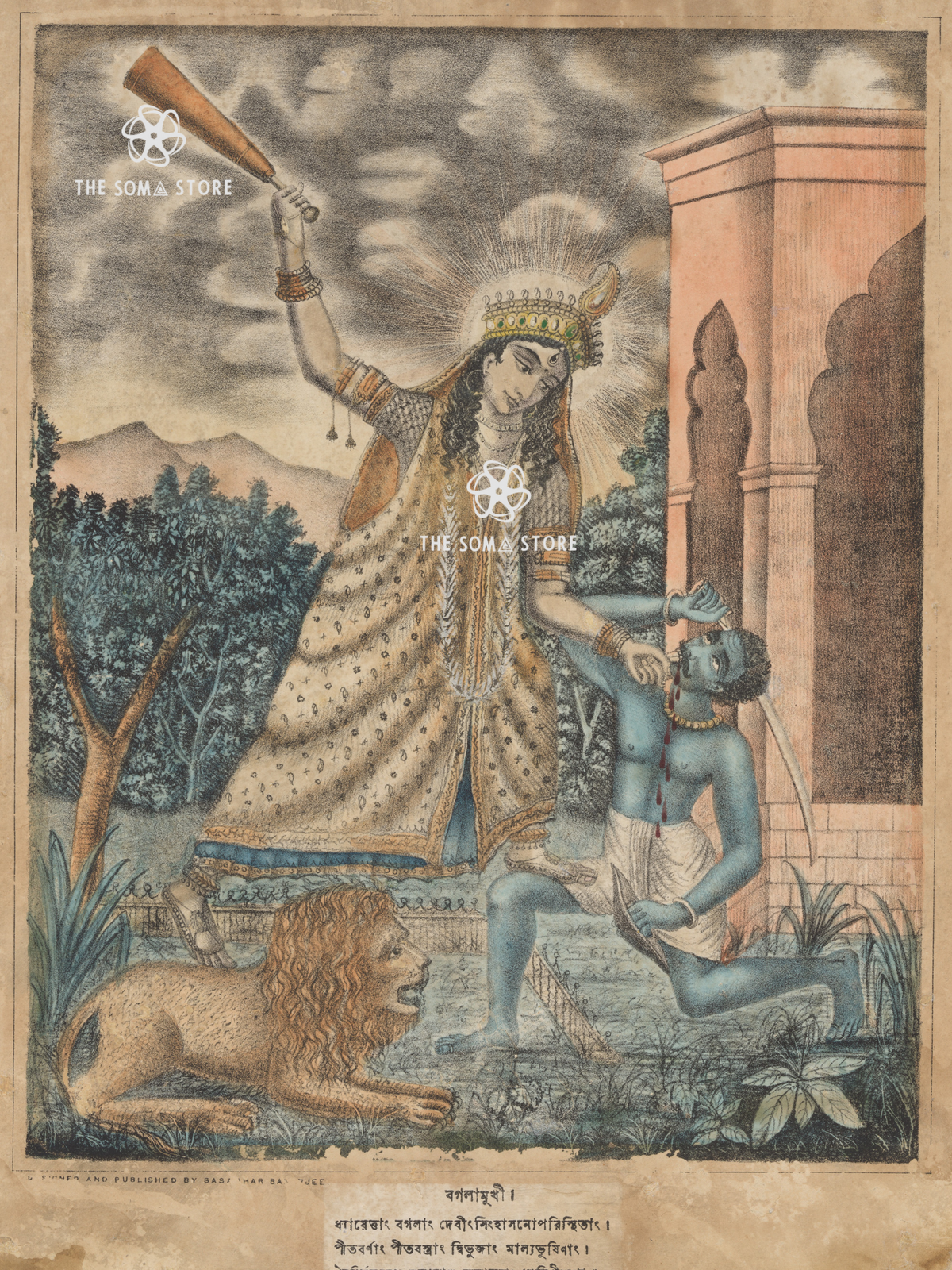 Goddess Bagalamukhi - The Power of Stillness (18 × 24 in Poster)