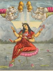 Goddess Kamalatmika - The Lotus of Abundance (18 × 24 in Poster)