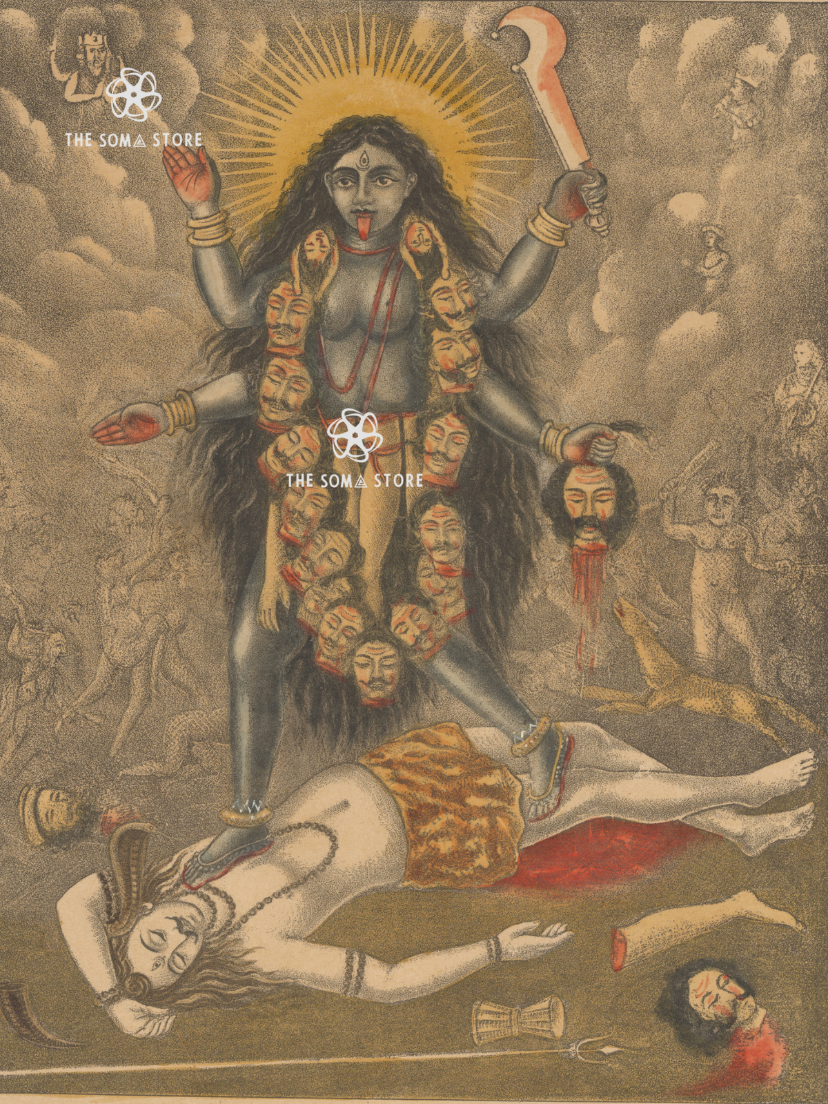 Goddess Kali - The Devourer of Time and Illusion (18 × 24 in Poster)