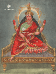 Goddess Bhuvaneshwari - Queen of the Cosmic Realm (18 × 24 in Poster)