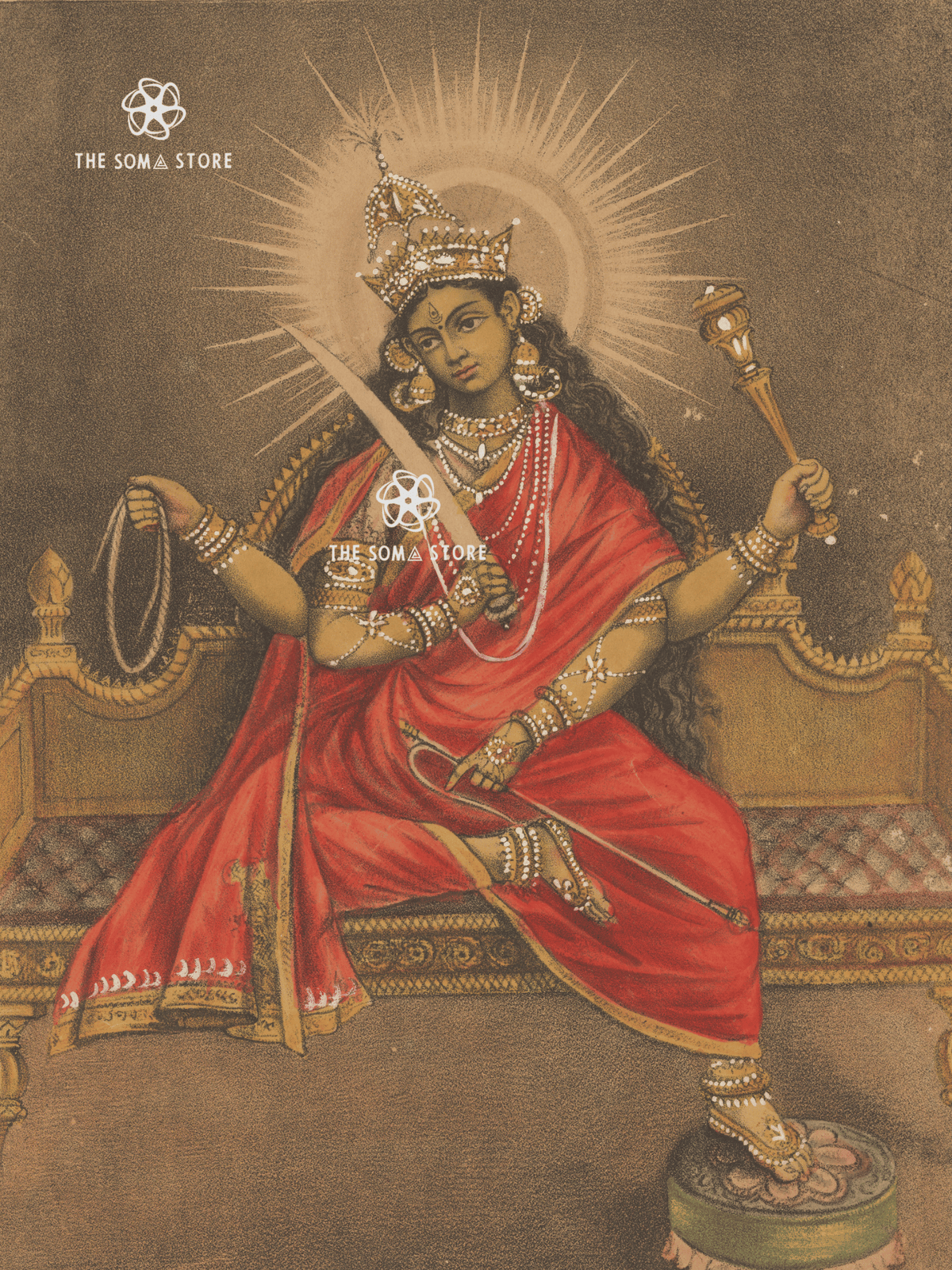 Goddess Matangi - The Tantric Muse of Speech & Wisdom (18 × 24 in Poster)