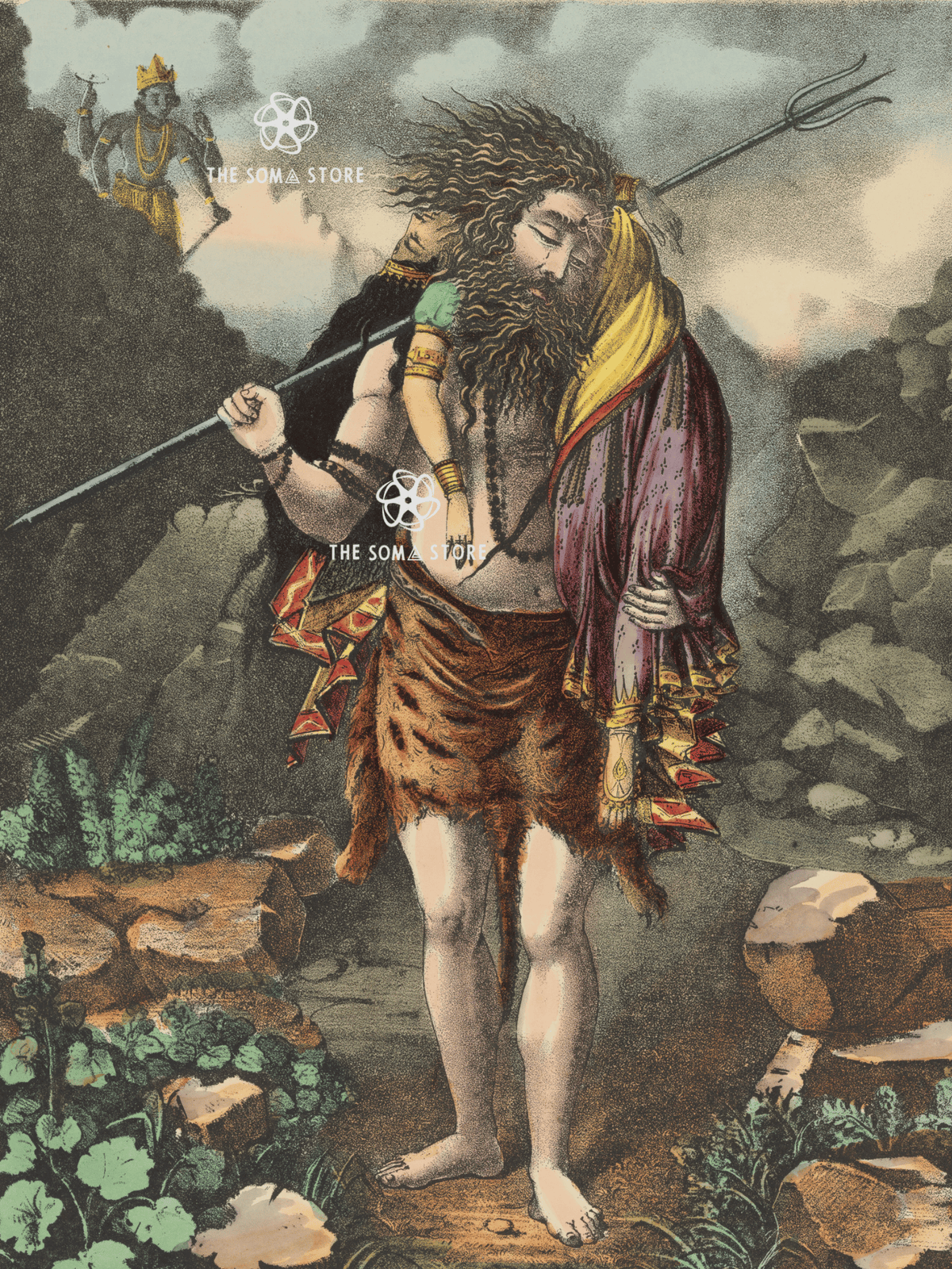 Shiva Mahadev - The Grief of the Great God (18 × 24 in Poster)