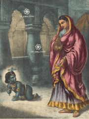 Yashoda & Gopal - The Sweetness of Divine Motherhood (18 × 24 in Poster)