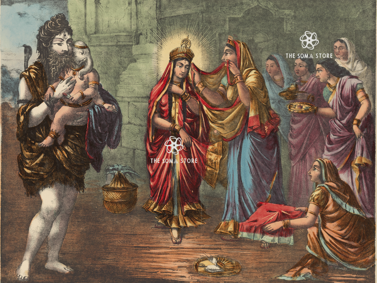 Bijaya - The Sacred Farewell of Durga (18 × 24 in Poster)