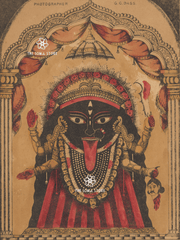 Shri Shri Kali - The Wrathful Protector (18 × 24 in Poster)