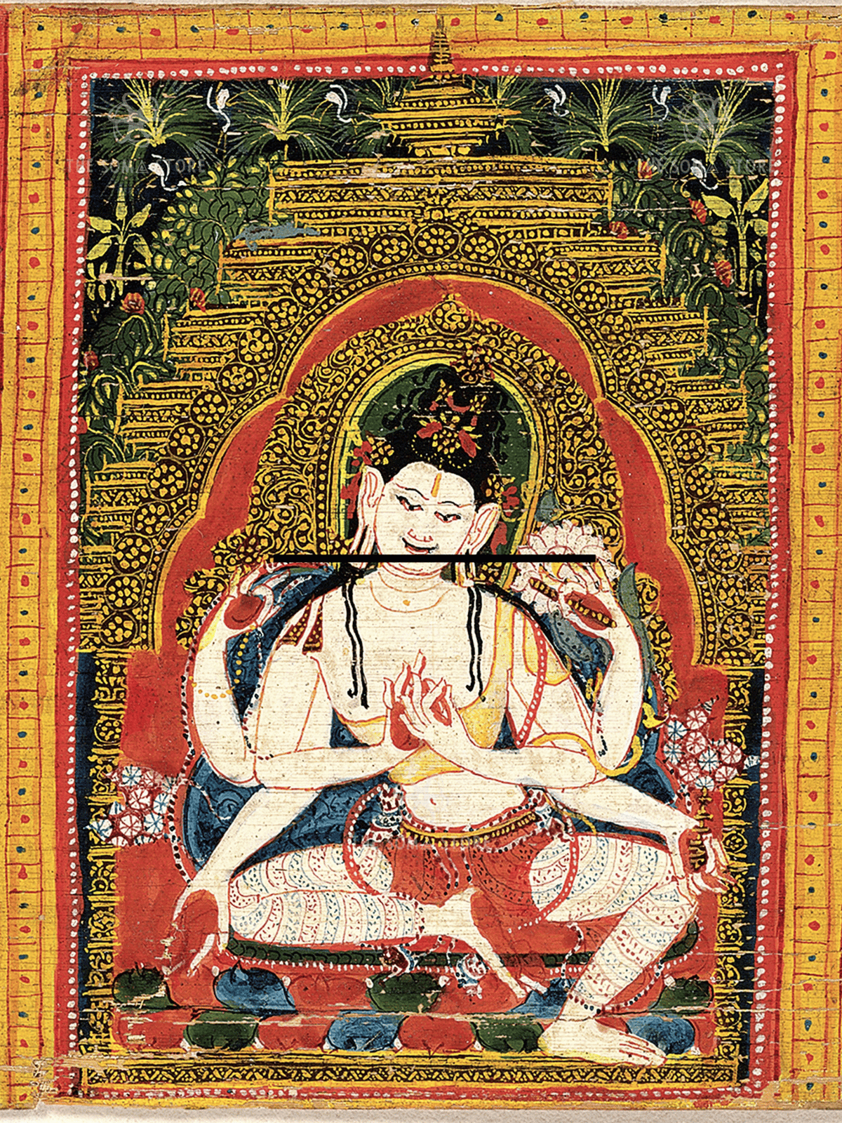 Leaves from an Ashtasahasrika Prajnaparamita Sutra (18 × 24 in Poster)