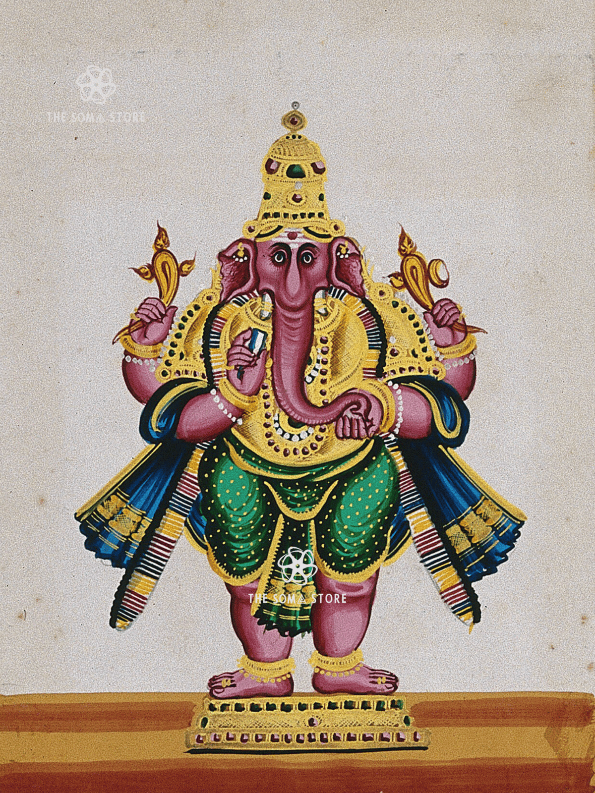 Śrī Gaṇapati - Remover of Obstacles & Lord of Auspicious Beginnings (18 × 24 in Poster)
