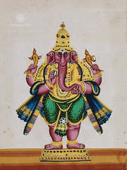 Śrī Gaṇapati - Remover of Obstacles & Lord of Auspicious Beginnings (18 × 24 in Poster)