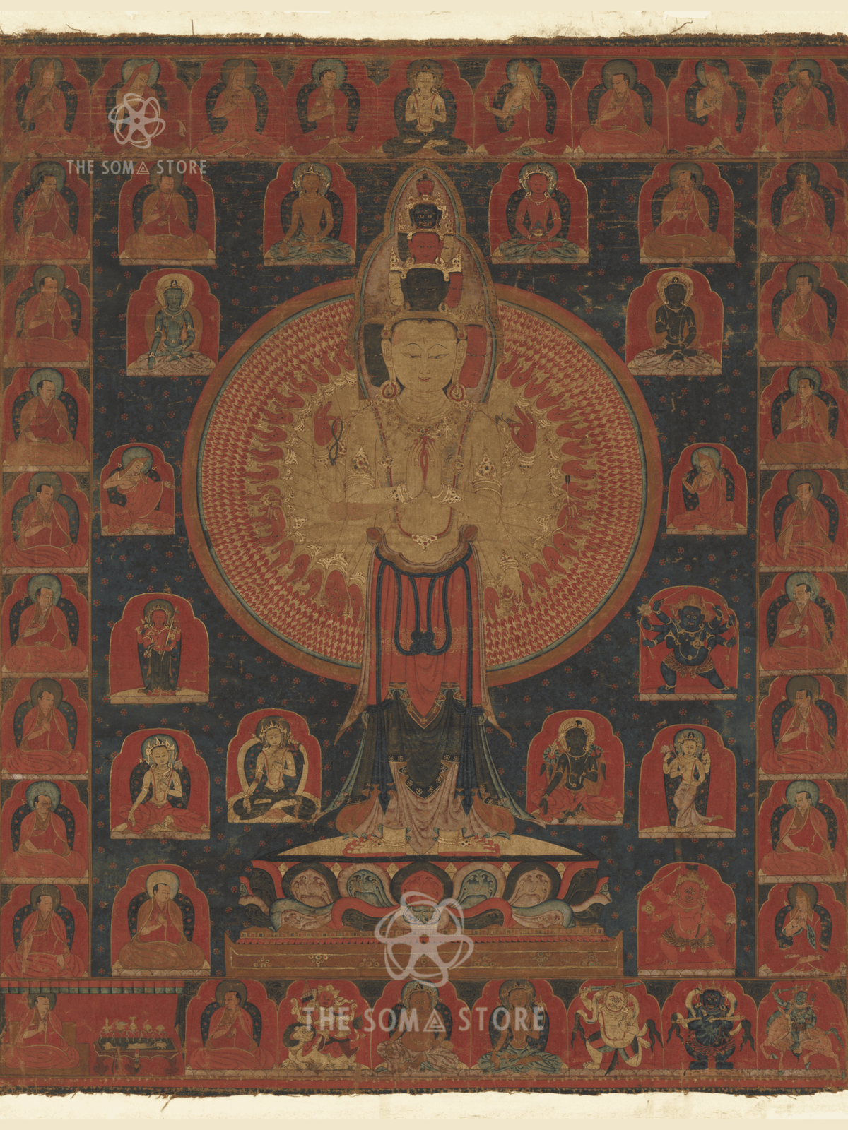 Thousand-Armed Chenresi - A Cosmic Form of the Bodhisattva Avalokiteshvara