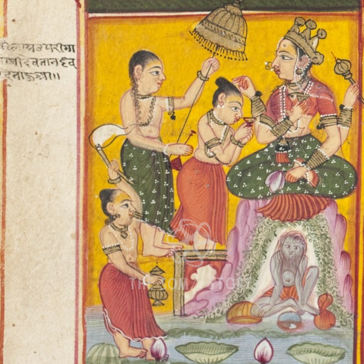 The Two-Fold Goddess – The Queen and the Yogini (14×14 Poster)