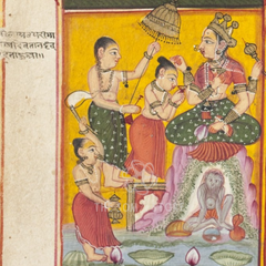 The Two-Fold Goddess – The Queen and the Yogini (14×14 Poster)