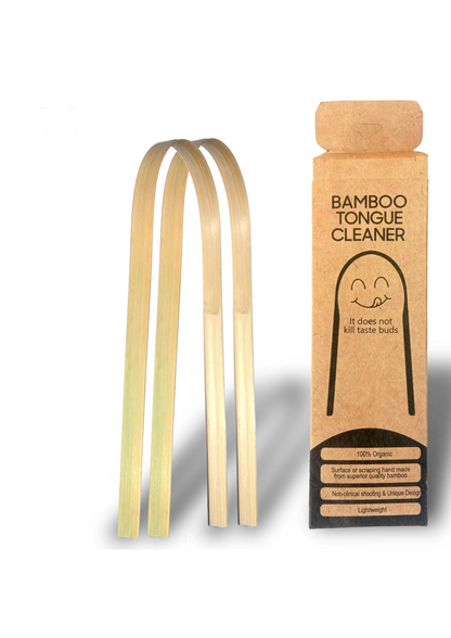 Bamboo Tongue Cleaner Set of 2