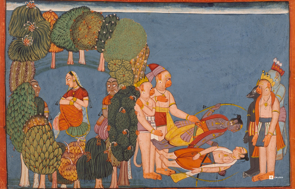 Sita in the Forest; Rama and Lakshmana Stricken - Shangri Ramayana (16x24 Poster)