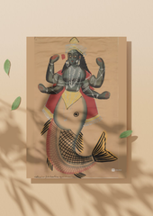 Matsya – The Fish Avatara of Vishnu (A3 Poster)