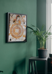 Devi with Yogini Chakra – Tantric Shakti Mandala (A3 Poster)