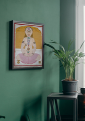 Yogin in Meditation – Kundalini & Chakra System (A3 Poster)