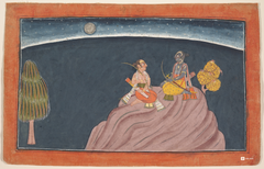 Rama and Lakshmana on Mount Pavarasana – Folio from the Shangri Ramayana Series (16×24 Poster)
