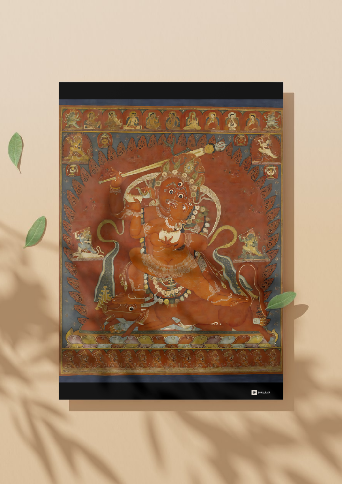 Raktayamari and Vajravetali – The Red Conqueror of Death (A3 Poster)