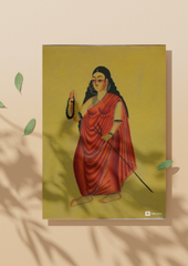 Bhairavi – Kalighat Painting Reprint (A3 Poster)