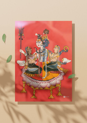 Hari-Hara with Lakshmi and Parvati (A3 Poster)
