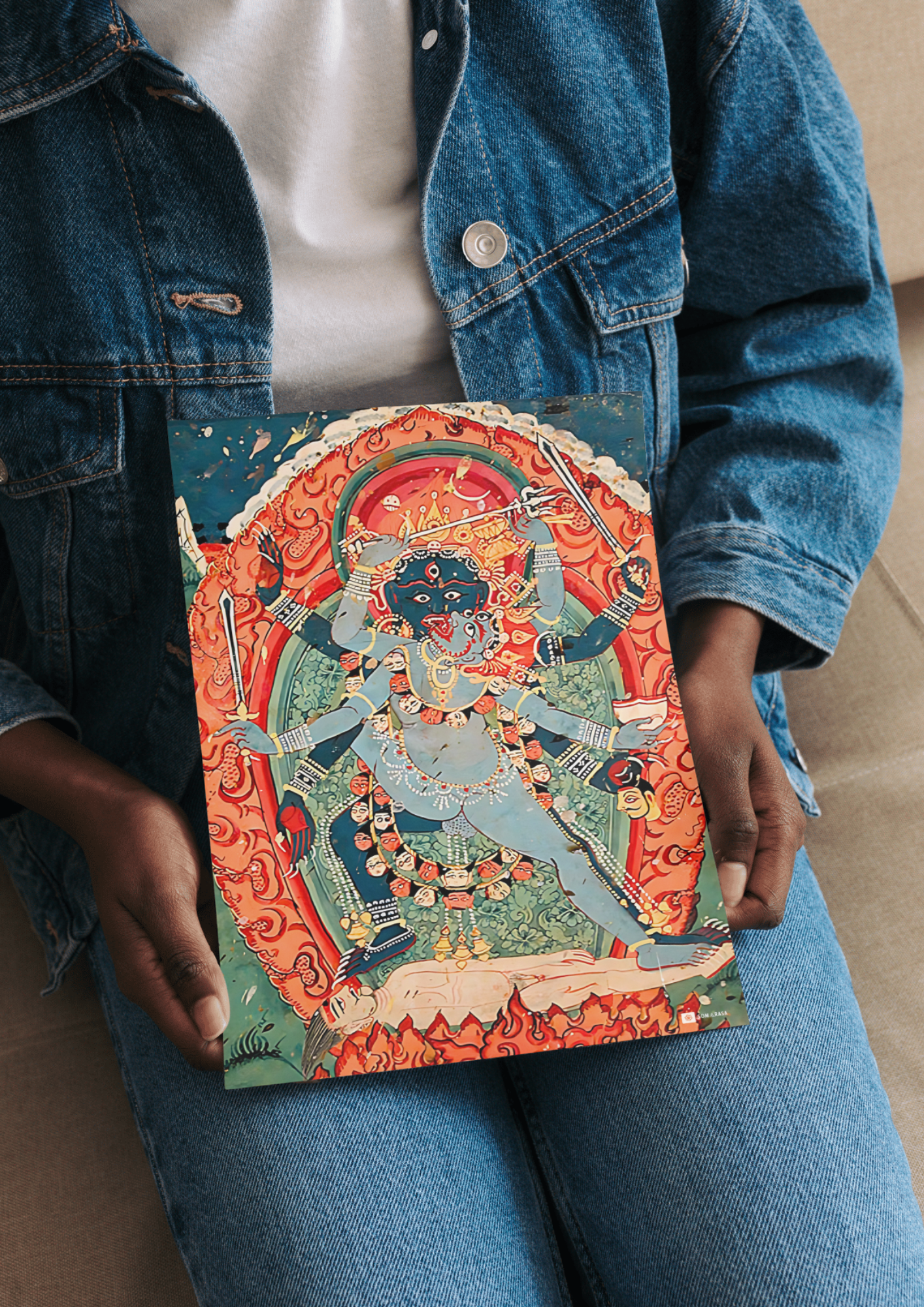 Kali & Bhairava in Union – The Sacred Dance of Destruction and Awakening (A3 Poster)