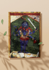 Kālī Devouring Ego – North Indian Miniature (A3 Poster)