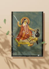 Bagalamukhi – Kalighat Painting Reprint (A3 Poster)