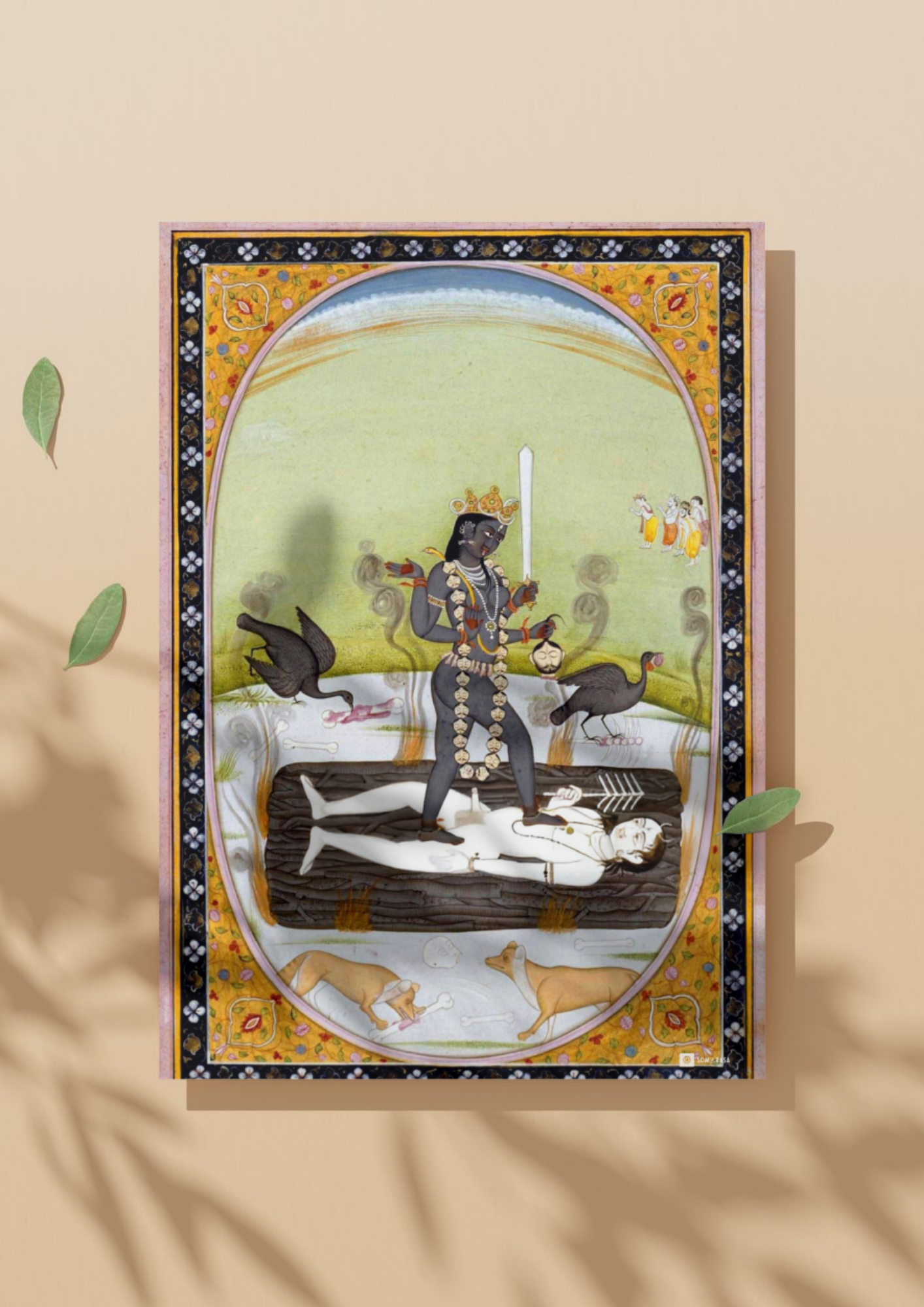 Kālī Standing Over Shiva – The Dance of Time and Transformation (A3 Poster)