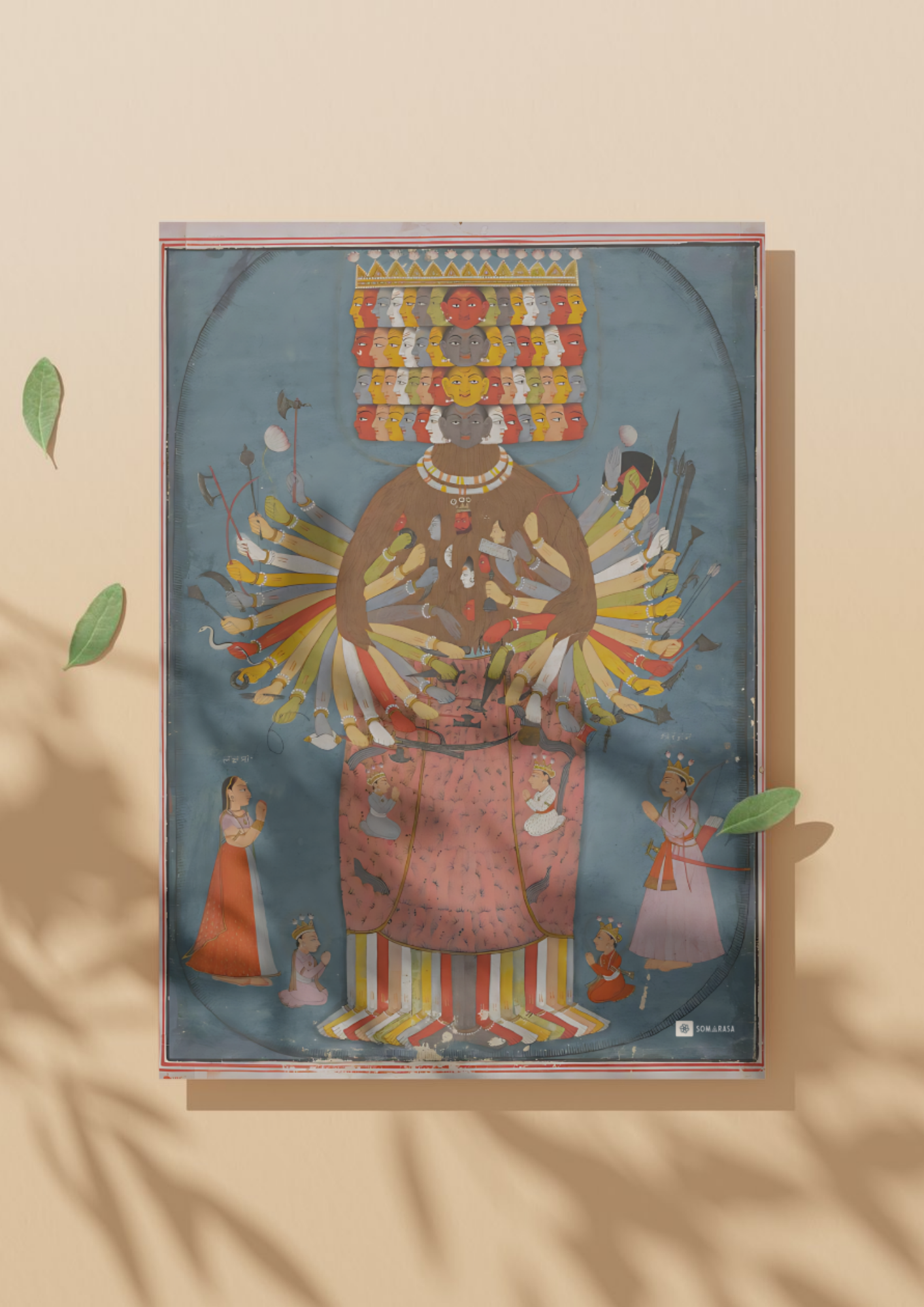 The Cosmic Form of Krishna – Vishvarupa Revelation (A3 Poster)