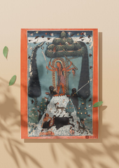 The Goddess Kali Standing on a Mountaintop (A3 Poster)