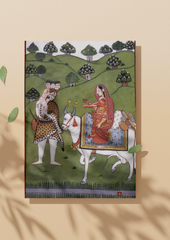Shiva-Parvati with Ganesha – Sacred Family Harmony (A3 Poster)