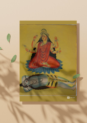 Rajrajeshwari – Kalighat Painting Reprint (A3 Poster)